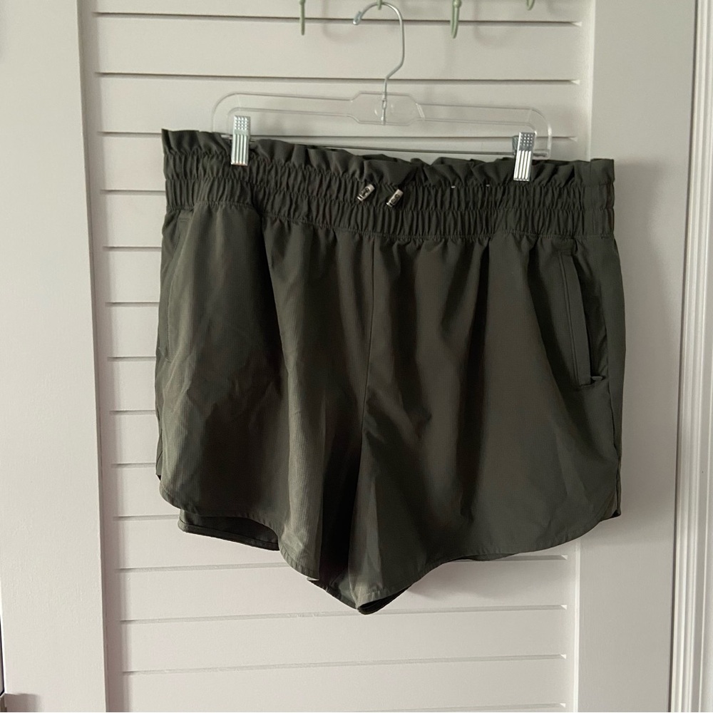 FLX Athletic Shorts Green Size 1X NWOT